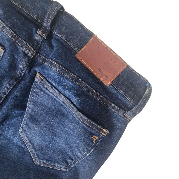 Madewell Alley Straight Leg Jeans Size 25 Dark Blue Mid Rise Slim Fit. - Picture 10 of 10